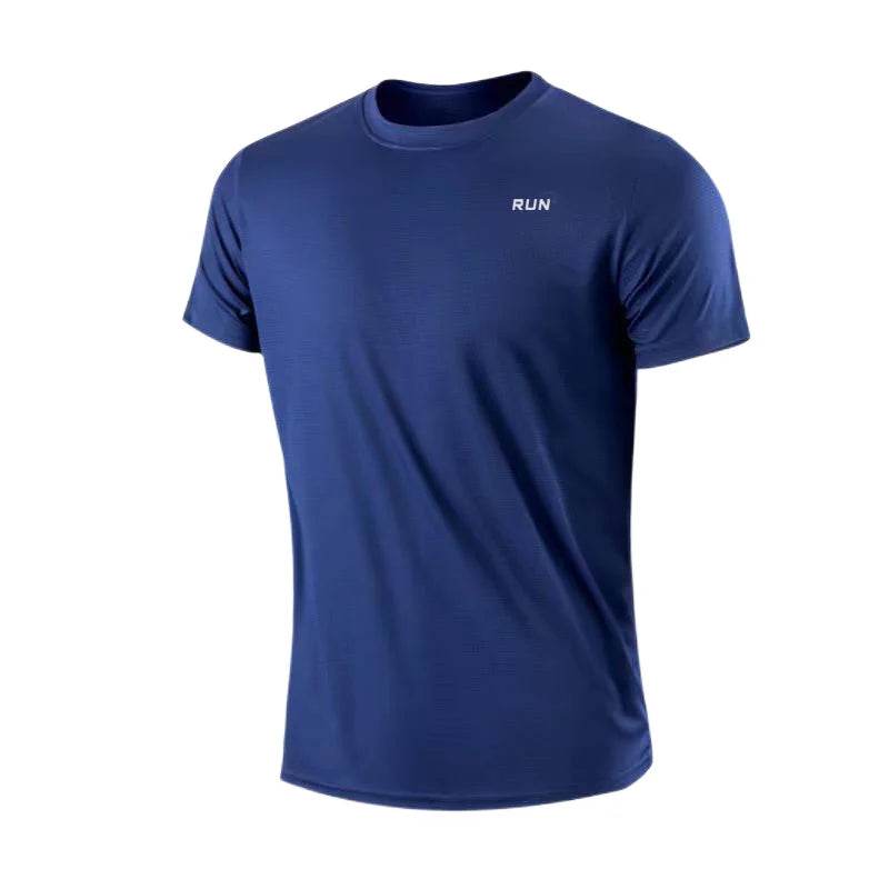 Men's Quick Dry Short Sleeve Gym Running Moisture Wicking Round Neck T-Shirt Training Exercise Gym Sport Shirt Tops Lightweight - findify 2025