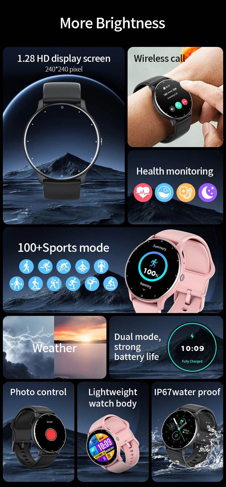 LIGE 2025 Smart watch Ladies - findify 2025
