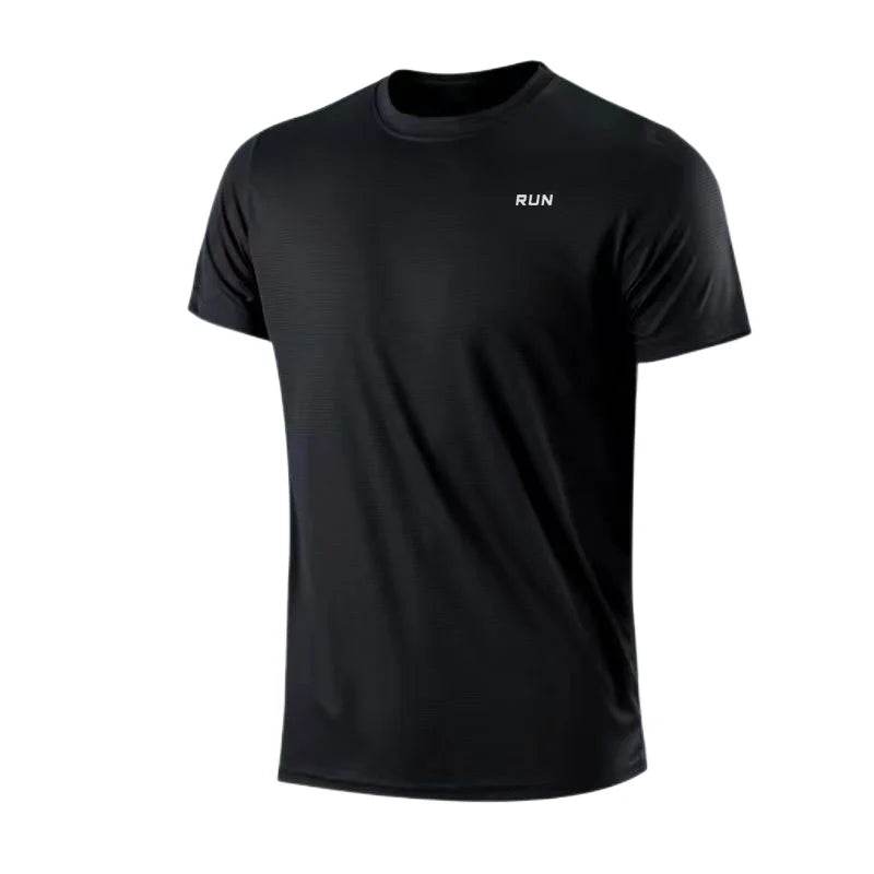 Men's Quick Dry Short Sleeve Gym Running Moisture Wicking Round Neck T-Shirt Training Exercise Gym Sport Shirt Tops Lightweight - findify 2025