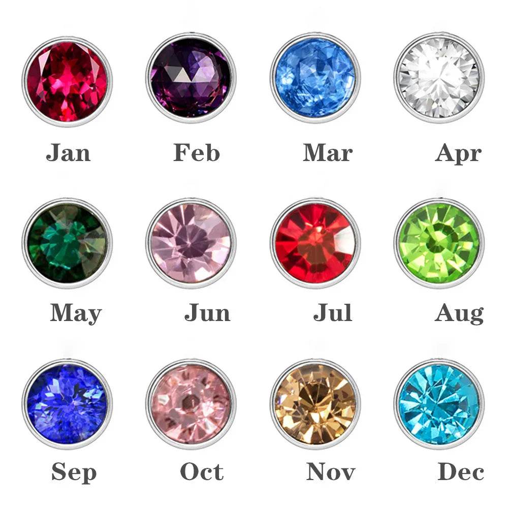 Custom Birthstone Eternal Ring Necklace Personalized Family Jewelry Round Choker Necklaces Stainless Steel Wife Birthday Gif - findify 2025