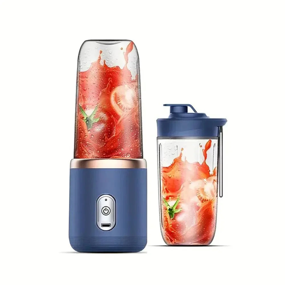 2 in 1 USB Rechargeable Portable Juicer Blender - 6 Blades
