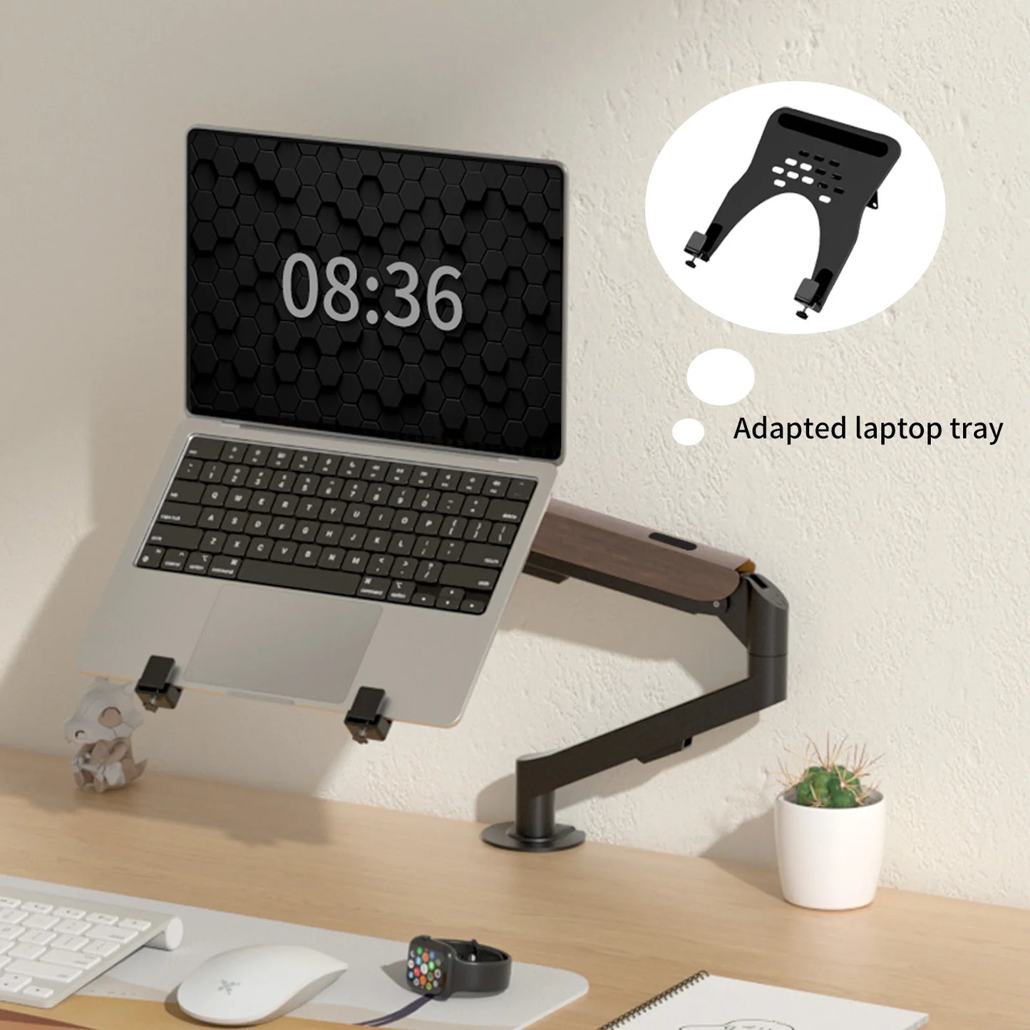 HILLPORT 17-34" Desktop Monitor Arm Holder Gas Spring Full Motion Mount Strut LCD LED TV Bracket Stand PC Soport Support M5