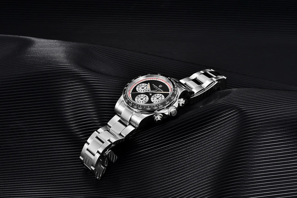PAGANI DESIGN Men Quartz Wristwatches VK63 Watch For Men Ceramic Bezel Chronograph Sports Waterproof Stainless Reloj Hombre 2023