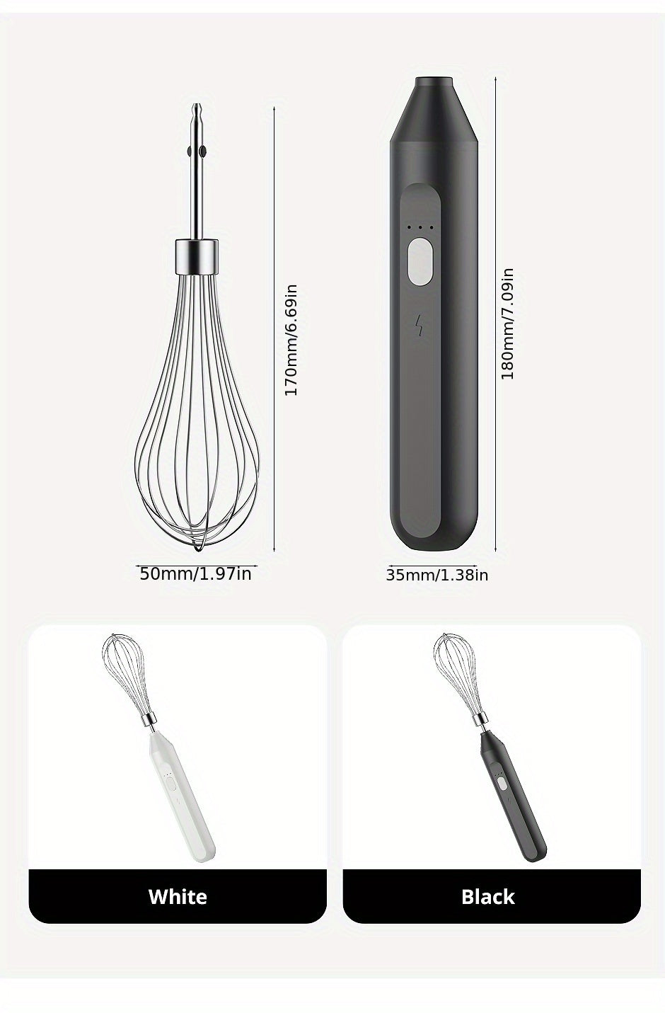 USB-Charged Multi-Functional Frother - Stainless Steel, Wireless & Portable Blender for Creamy Coffee and Baking