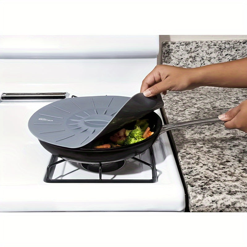 5pcs Heat Resistant Microwave Covers - Reusable Silicone Suction Lids, 5 Sizes (4-11.7 Inch) for Bowls, Pots, Pans, Cups - Microwave, Stovetop, Oven, Fridge & Freezer Safe, Dishwasher Safe, Splatter Prevention, Great Holiday