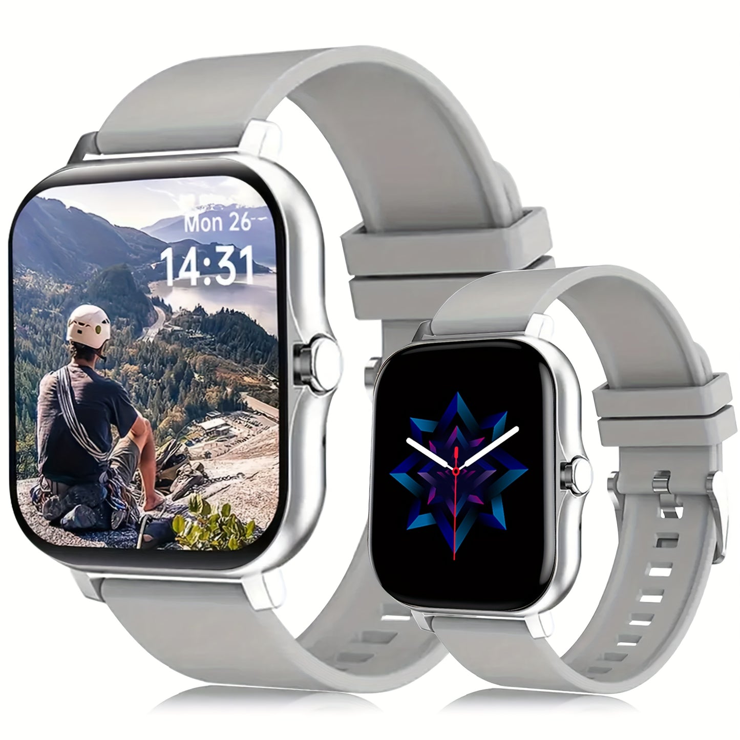 New Multi-functional Smartwatch, 1.83-inch Full Touch Screen, Built-in Microphone And Speaker HD Call, Music Playback, Multi-sport Mode Sports Watch, Step Counting Sleep Monitoring, Suitable for iPhone/Android Phones, Suitabl
