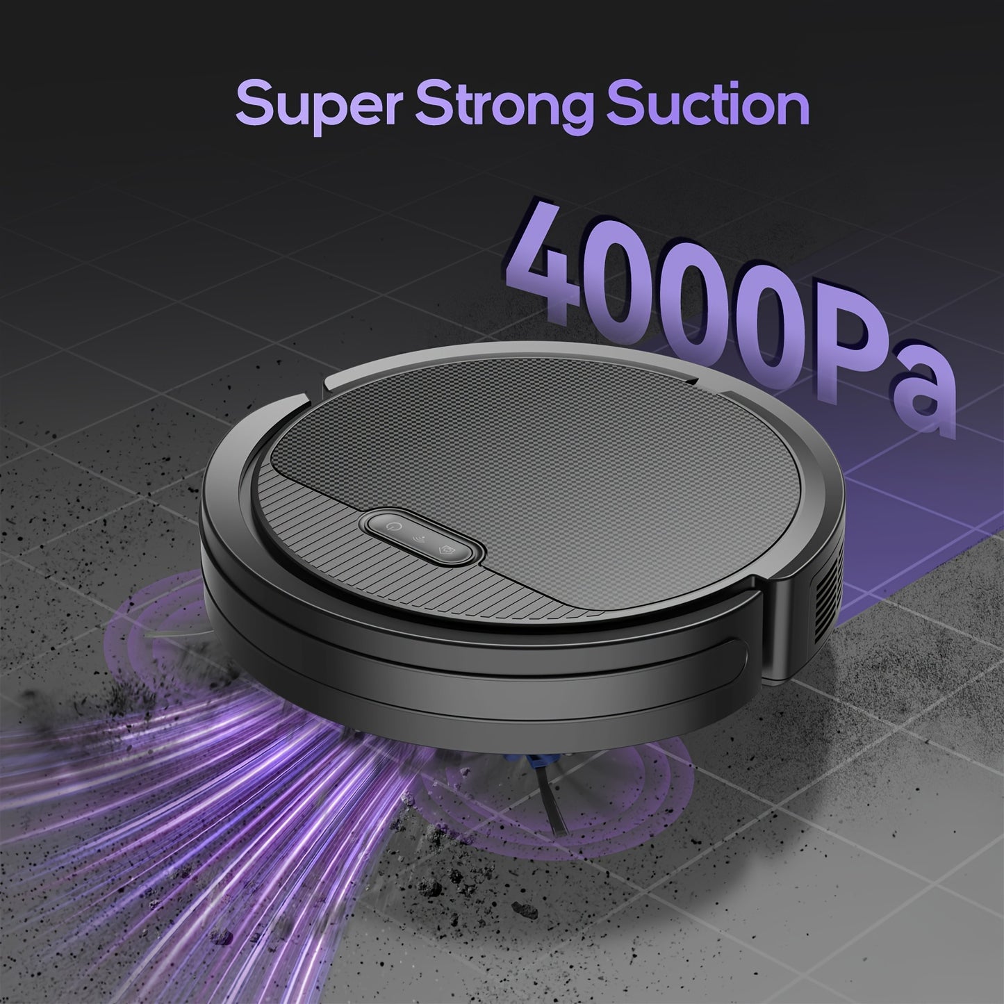Robot Vacuum And Mop Combo, App/Voice Control, 2 In 1 Robot Vacuum Cleaner, 4000pa Max Power Suction, Scheduled Cleaning, Automatic Recharge, For Pet Hair, Low Carpet