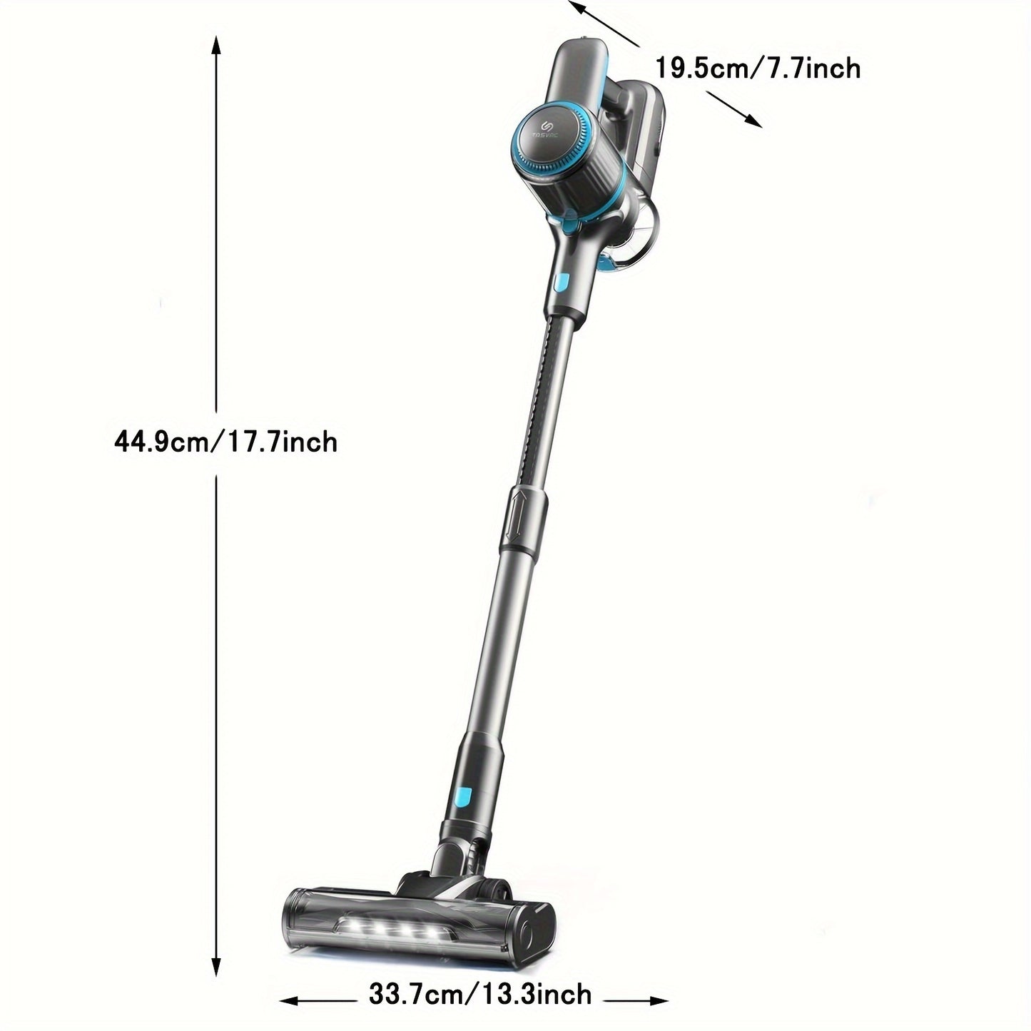TASVAC Corded Stick Vacuum, 26Kpa 600W Powerful Suction Vacuum Cleaner with LED Floor Head, Lightweight Corded Handheld Vac for Carpet Hard Floor Pet Hair