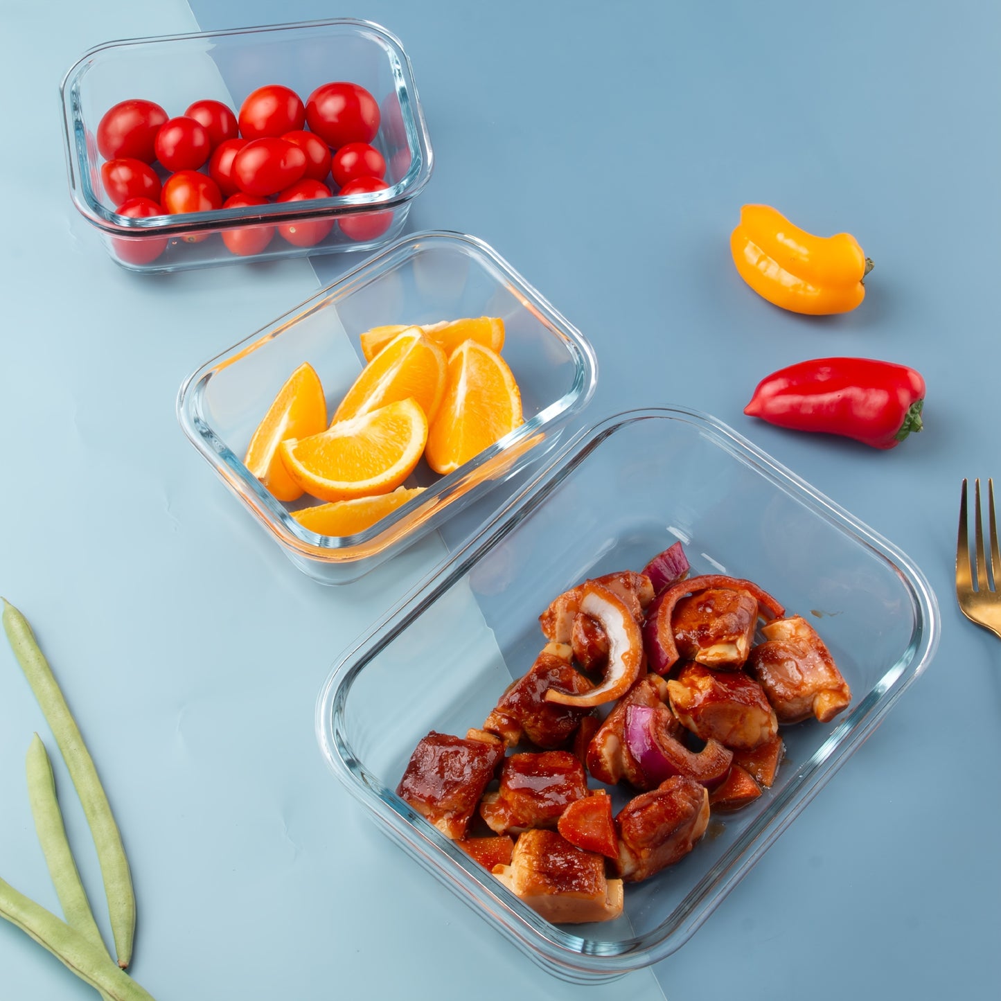 16 Pack Glass Meal Prep Containers, Food Storage Containers with Airtight Lids, Dishwasher/Microwave/Oven/Freezer Safe Glass Containers for Leftovers
