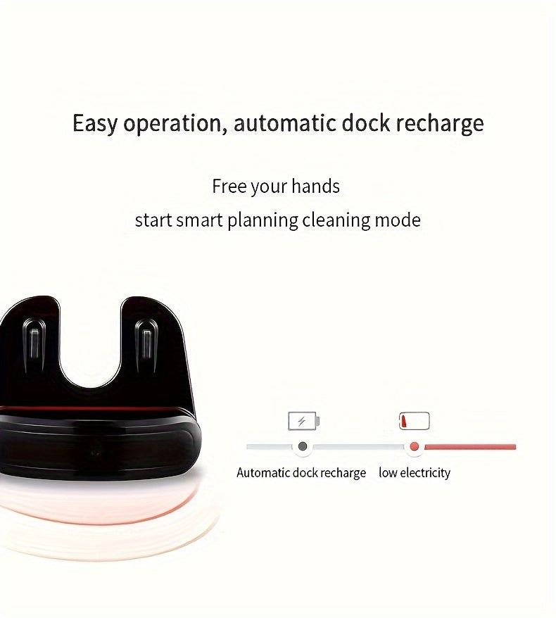 2-in-1 Robot Vacuum Cleaner Self-Charging Robotic Vacuums For Pet Hair Hard Floors Low Pile Carpets (US)