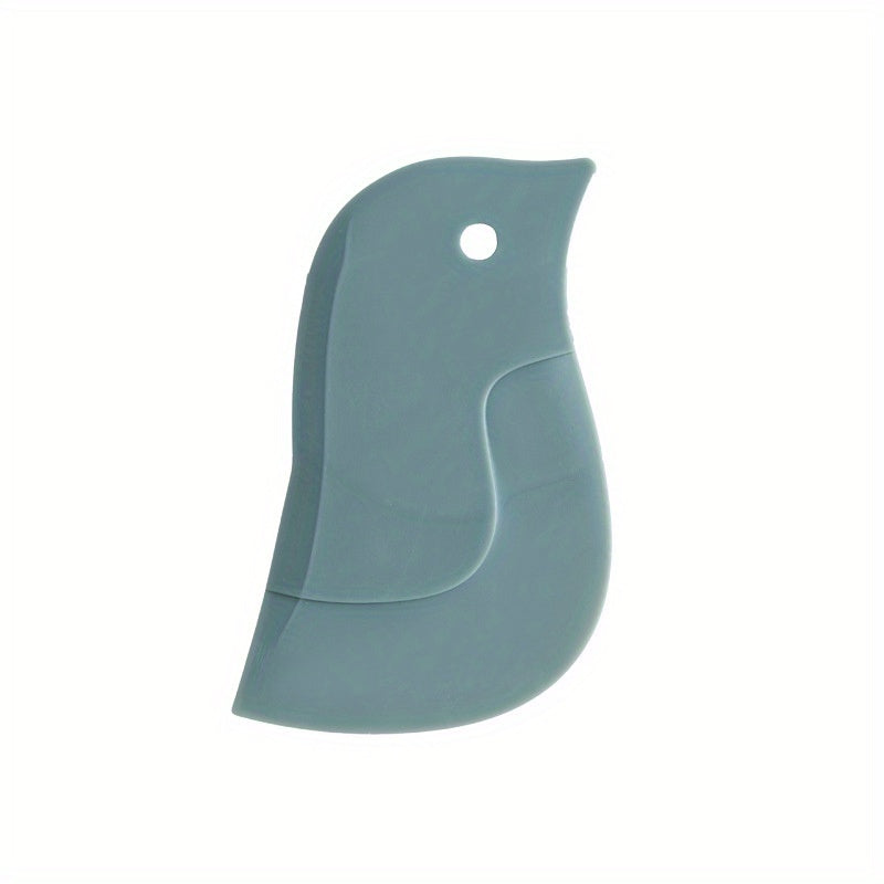 1pc Penguin-Shaped Silicone Kitchen Scraper - Flexible, Non-Electric Grease & Baking Tool for Efficient Cleaning & Decorating, Ideal for Stainless Steel Surfaces