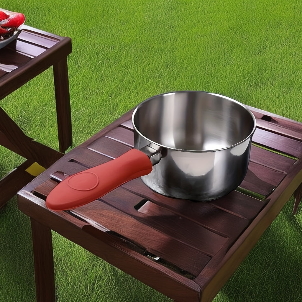 1pc Heat Resistant Silicone Handle Holder - For Cast Iron Skillets & Metal Cookware - Kitchen Supplies - Protect Your Hands From Burns - Perfect Gift for Home Cooks & Bakers