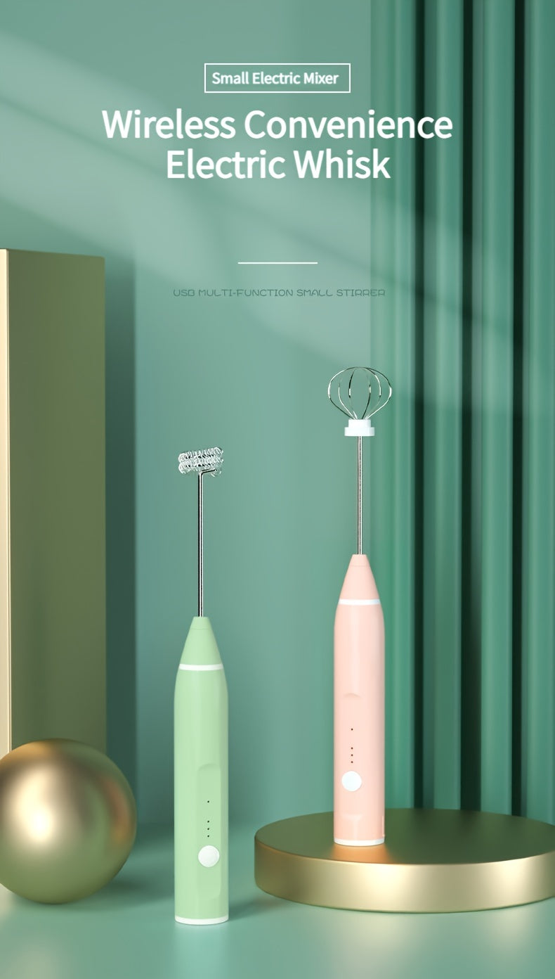 1pc Electric Milk Frother Portable Egg Beater USB Rechargeable Handheld Coffee Blender Milk Shaker Mixer Foamer Food Blender