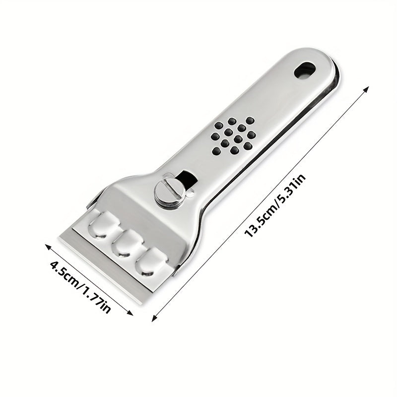 6pcs/set, Cleaning Scraper, Multipurpose Scraper With Blade, Paint Scraper, Oil Dirt Cleaner, Kitchen Cleaner For Ceramic Induction Cooktops, Cleaning Tool, Cleaning Supplies, Ready For School, Apartment Essentials