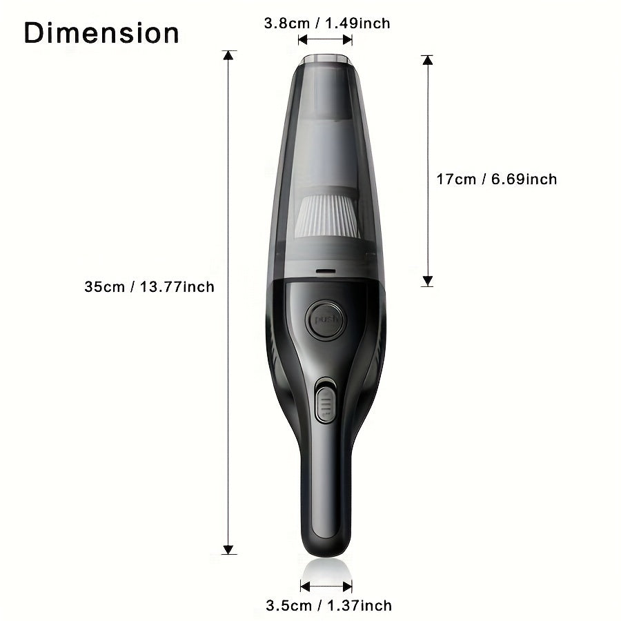 Portable Vacuum Cleaner Wireless Handheld Vacuum Cleaner For The Family Car, Powerful Suction USB Charging Mini Cleaning Vacuum Cleaner, Has A Variety Of Accessories, Suitable For The Car, Home, Office And Other Slit Tools