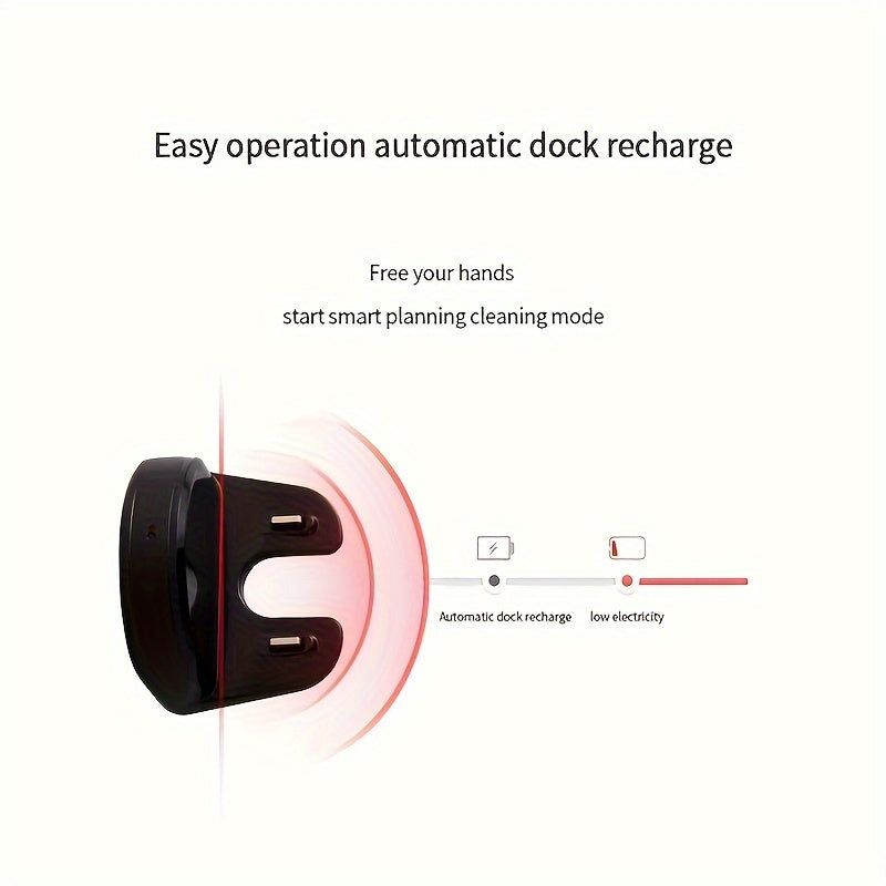 2-in-1 Robot Vacuum Cleaner Self-Charging Robotic Vacuums For Pet Hair Hard Floors Low Pile Carpets (US)