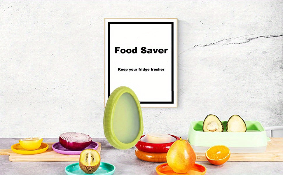 1 set Avocado and Tomato Holder - Reusable Fruit and Vegetable Storage - Ideal for Apples, Garlic, Onions, Lemons, Potatoes - Hand Washable and Dishwasher Safe - Kitchen Accessory with Easy Storage and Freshness Maintenance