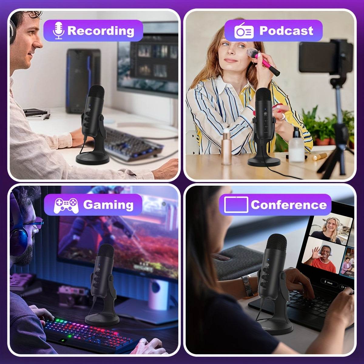 USB Microphone Condenser Computer PC Mic - findify 2025