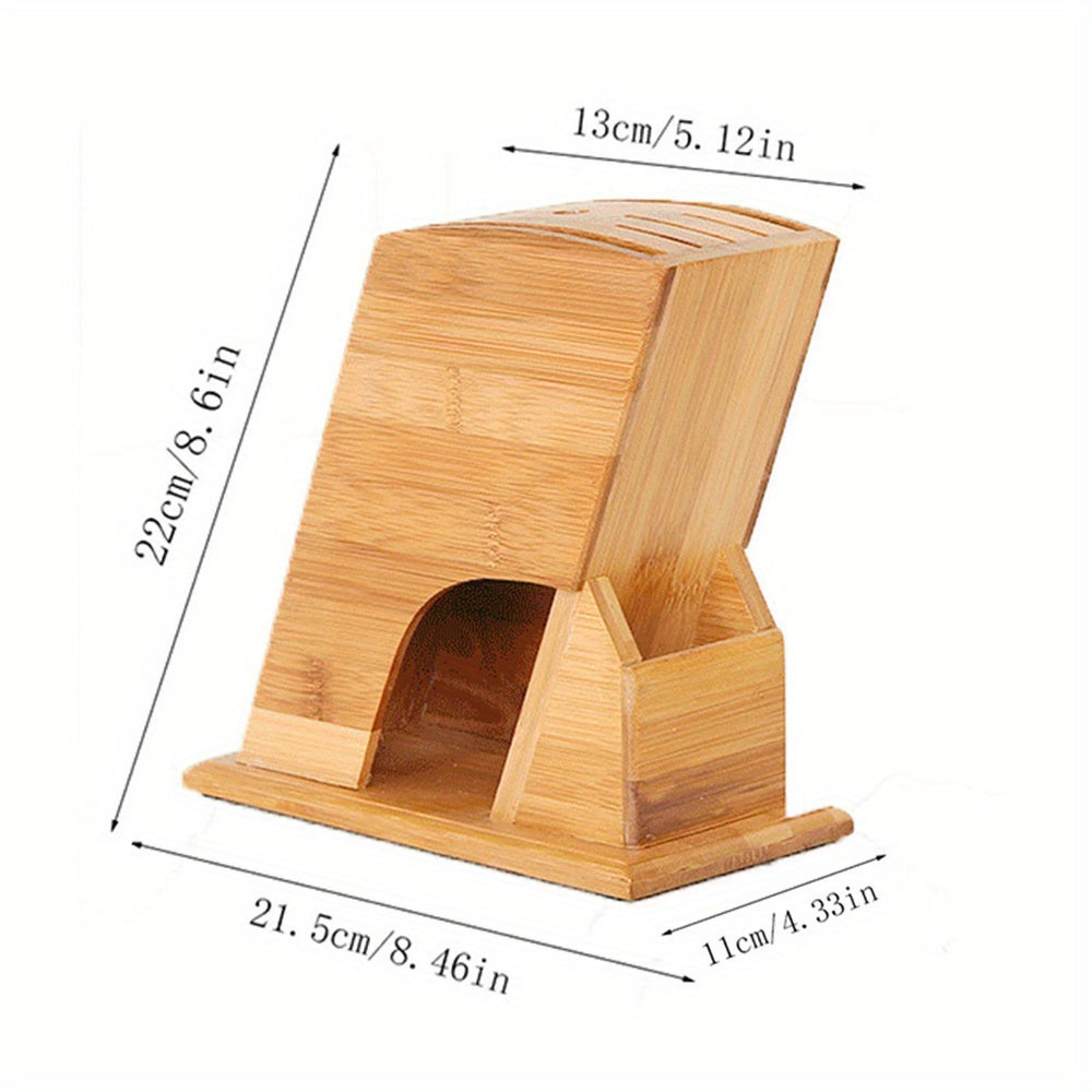 1pc Knife Storage Rack, Simple Bamboo Storage Rack, Kitchen Knife And Scissors Storage Rack, Chopsticks Storage Rack, Kitchen Supplies