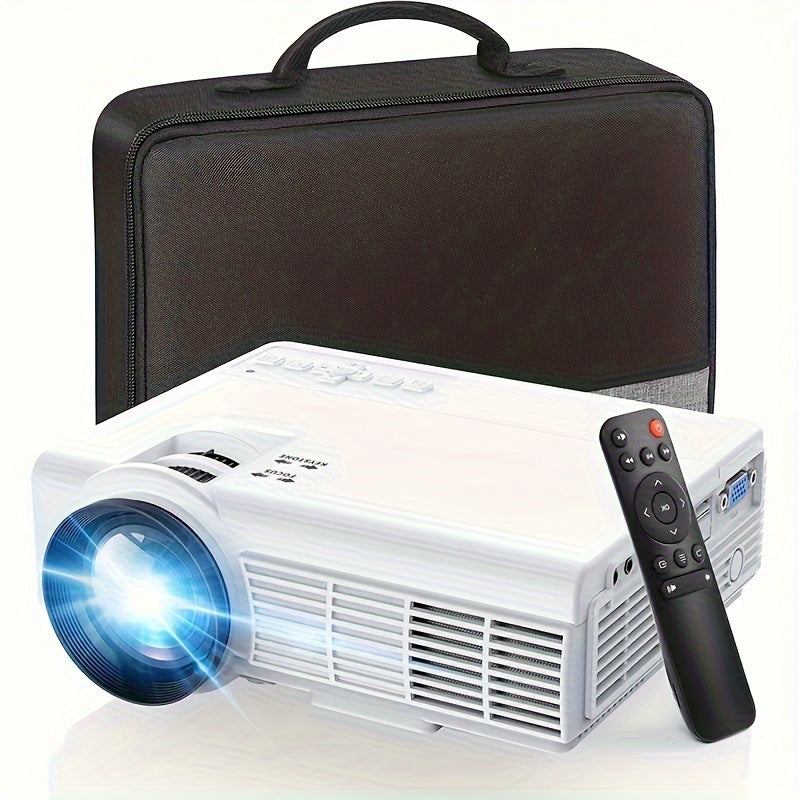 With WIFI And 5G, Native 1080P Portable 4K Projector For Home Theater, Bedroom, Party, Outdoor, Compatible With HDTV, USB, VGA, AV, IOS And Android Phones