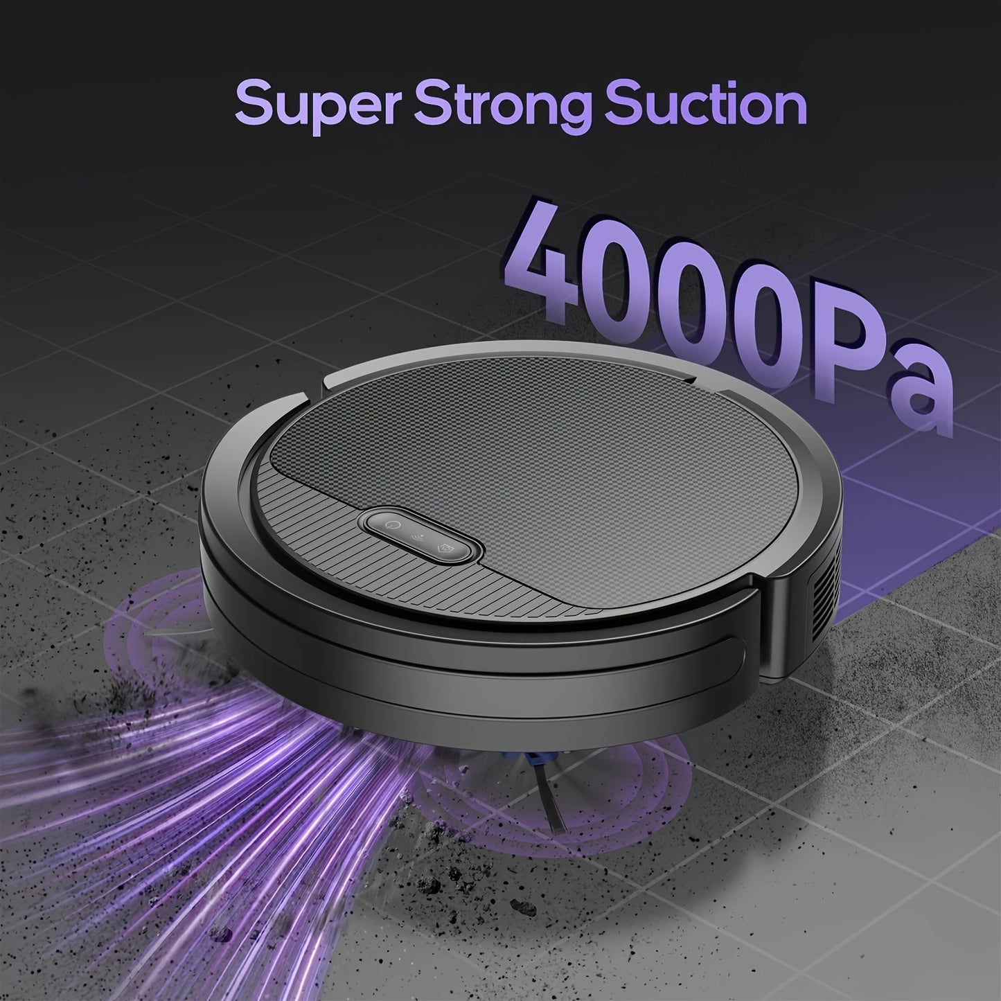 Robot Vacuum And Mop Combo, App/Voice Control, 2 In 1 Robot Vacuum Cleaner, 4000pa Max Power Suction, Scheduled Cleaning, Automatic Recharge, For Pet Hair, Low Carpet