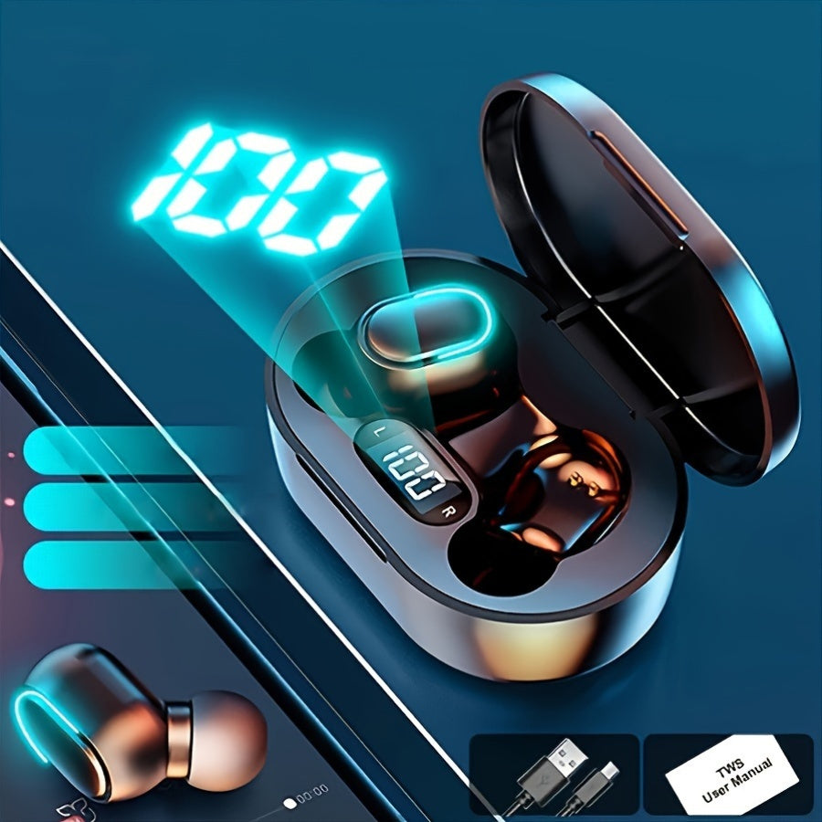 SENBENBAO MINI Wireless Earbuds: TWS True Wireless Connectivity, LED Digital Display, Hi-Fi Stereo Sound, In-Ear Design, Suitable for Gaming, Business, Outdoor, and Video Use, No Delay, Li-Polymer Battery, Compatible with Pho