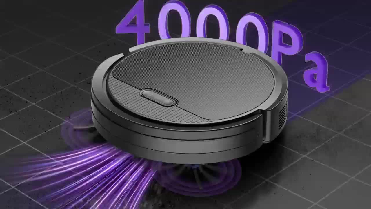 Robot Vacuum And Mop Combo, App/Voice Control, 2 In 1 Robot Vacuum Cleaner, 4000pa Max Power Suction, Scheduled Cleaning, Automatic Recharge, For Pet Hair, Low Carpet