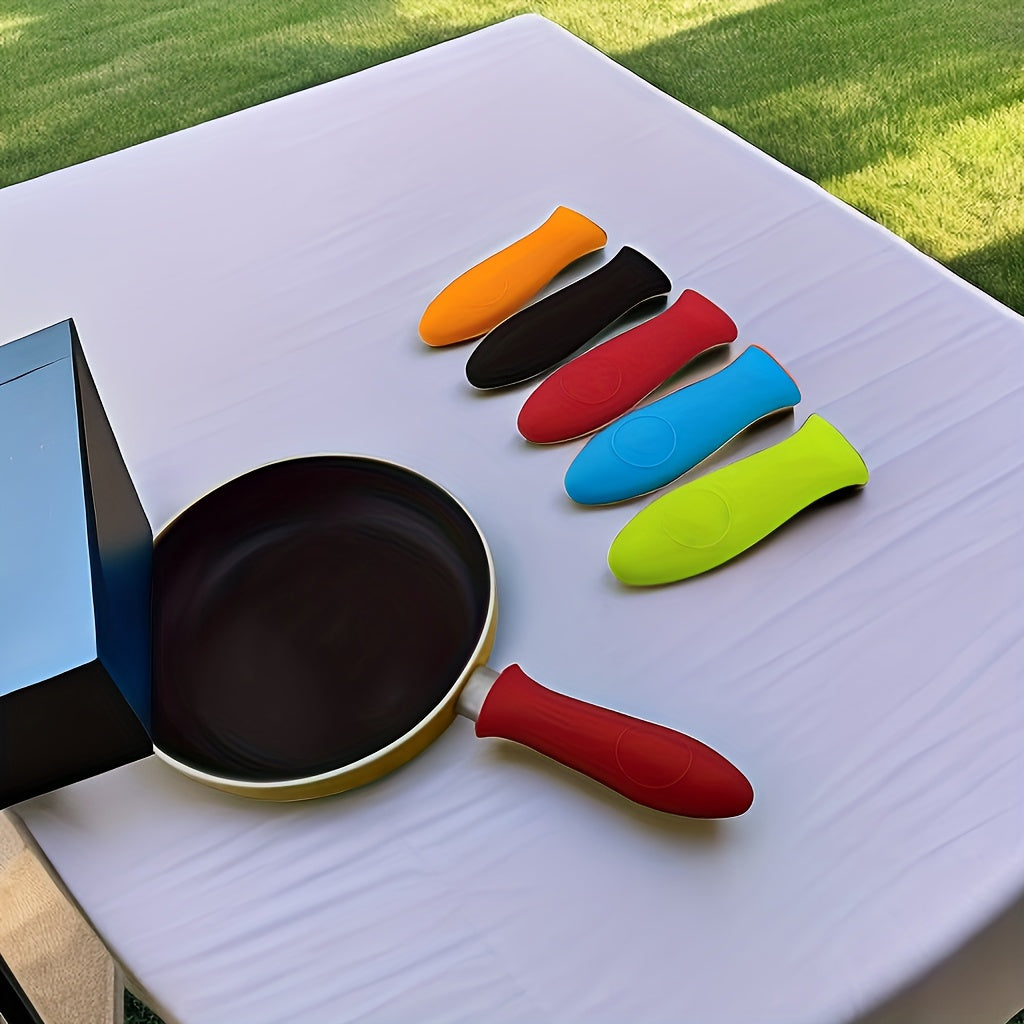 1pc Heat Resistant Silicone Handle Holder - For Cast Iron Skillets & Metal Cookware - Kitchen Supplies - Protect Your Hands From Burns - Perfect Gift for Home Cooks & Bakers