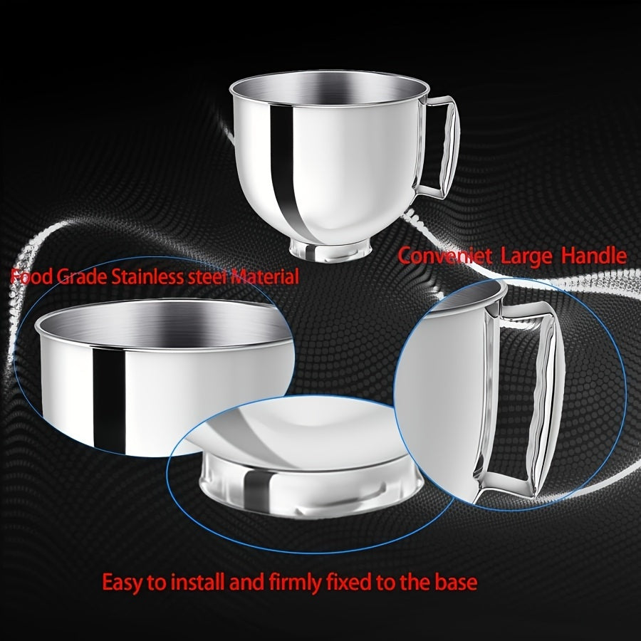 Kitchen Aid Stainless Steel Bowl, Mixer 4.5 and 5 Quart Stainless Steel Bowl, Compatiblewith Kitchenaid Artisan 5KSM125. 5KSM150. 5KSM175. 5KS7580. KSM150.RRK150K45, K45SS, KSM75, KSM90, KSM95, KSM100, KSM103, KSM110