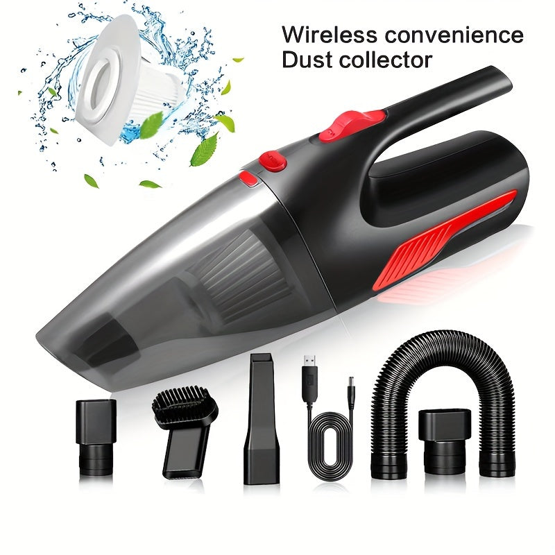 1pc Portable Car Vacuum Cleaner Household Car Dual-use High-power Handheld Wireless Car Vacuum Cleaner USB Charging Wireless Mini Vacuum Cleaner For Home Vacuum Accessories Cleaning Supplies Small Appliance