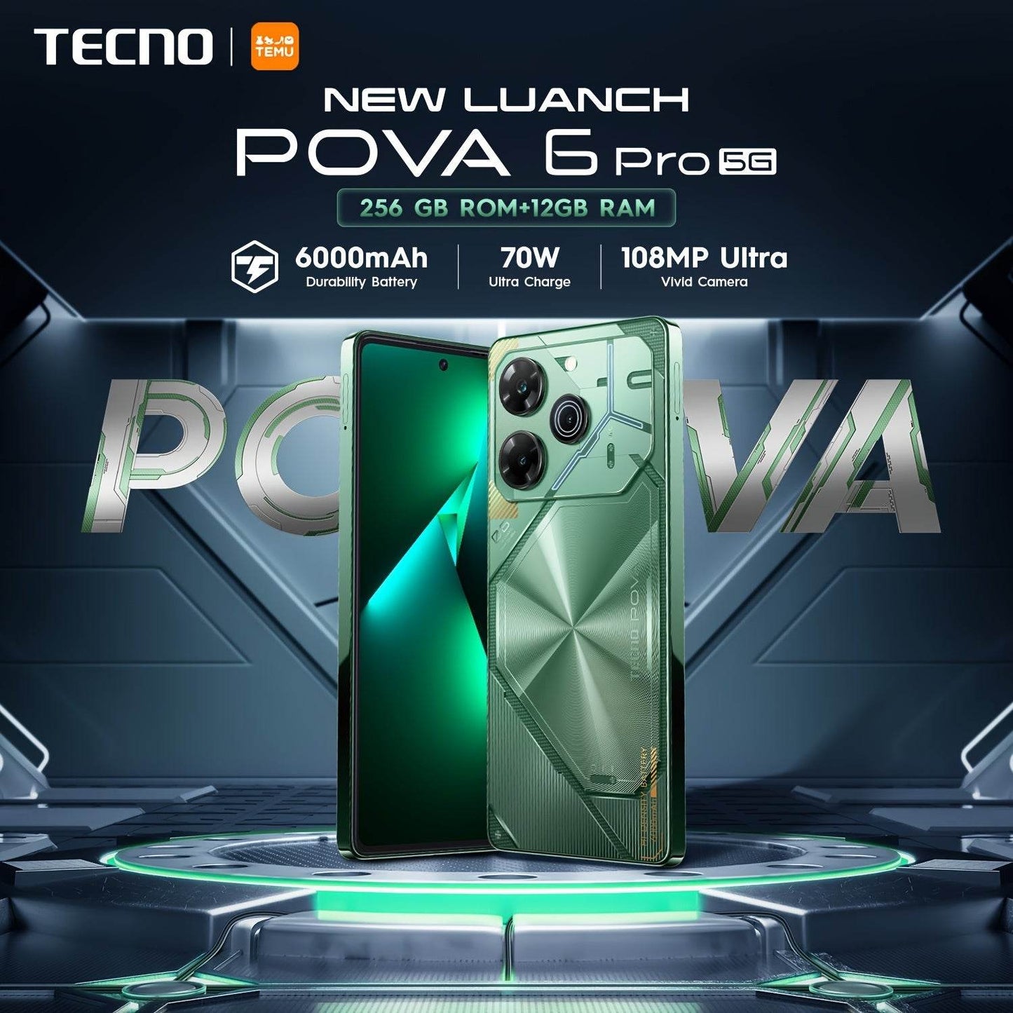 New Launch TECNO POVA 6 Pro 5G Smartphone - findify 2025