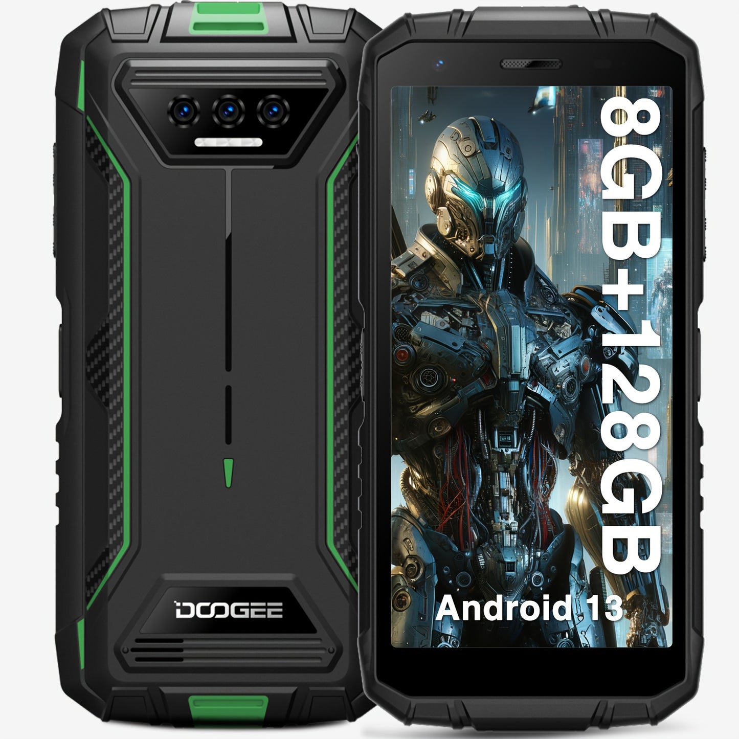 DOOGEE S41 Plus Smartphone 2024, 8GB RAM+128GB ROM/TF 1TB Phone, 6300mAh Cell Phones, 5.5" HD+ Display Android 13 Phone, Phone Unlocked/Dual SIM 4G/NFC/OTG