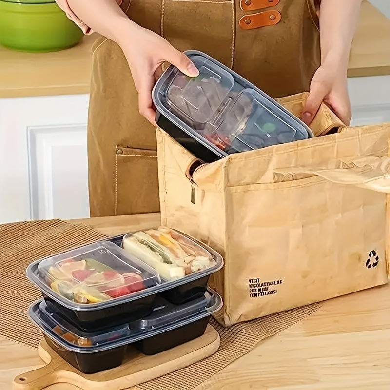 45Pcs/30Pcs disposable lunch box, takeout box, fast food lunch box, cake Dim sum box, fresh-keeping box, stackable with cover, microwave oven/dishwasher/refrigerator safe (28 ounces)