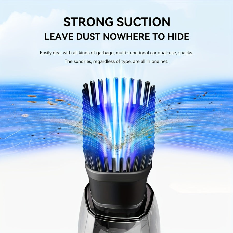 Portable Vacuum Cleaner Wireless Handheld Vacuum Cleaner For The Family Car, Powerful Suction USB Charging Mini Cleaning Vacuum Cleaner, Has A Variety Of Accessories, Suitable For The Car, Home, Office And Other Slit Tools