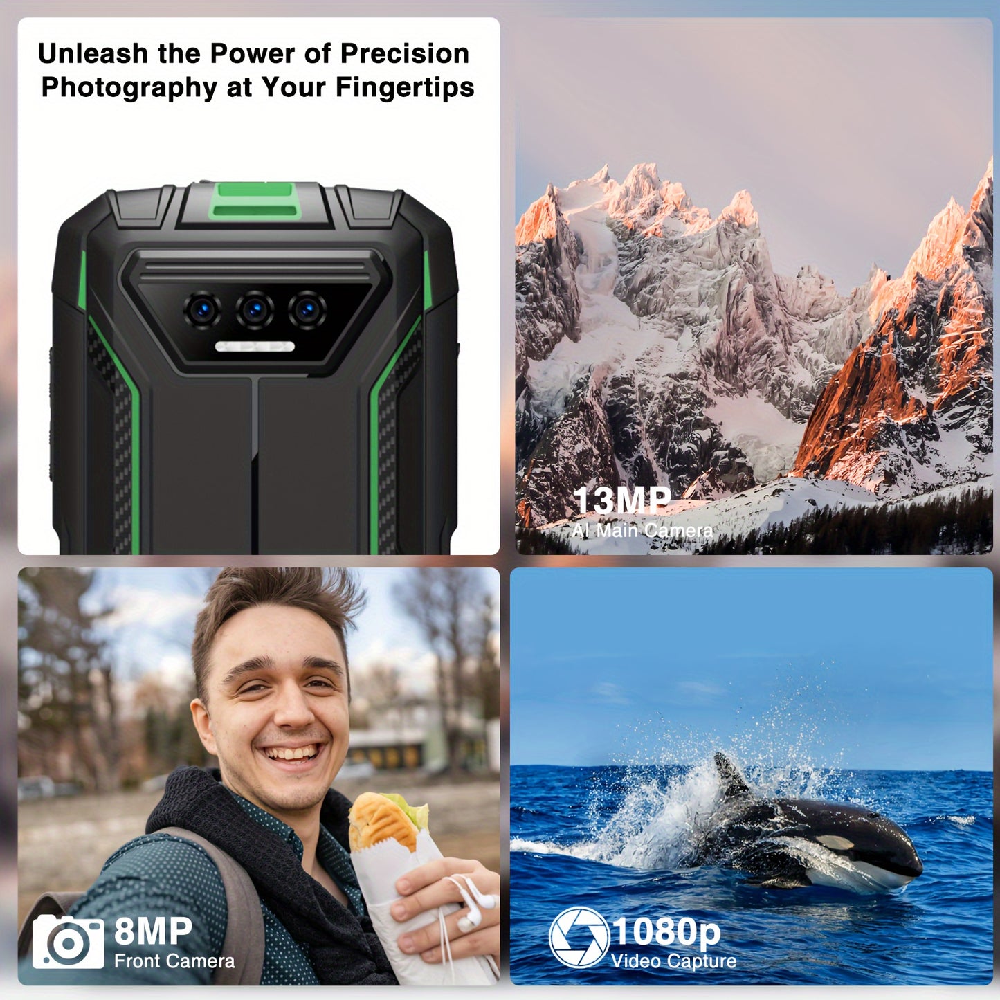 DOOGEE S41 Plus Smartphone 2024, 8GB RAM+128GB ROM/TF 1TB Phone, 6300mAh Cell Phones, 5.5" HD+ Display Android 13 Phone, Phone Unlocked/Dual SIM 4G/NFC/OTG