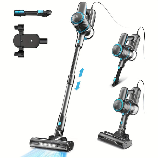 TASVAC Corded Stick Vacuum, 26Kpa 600W Powerful Suction Vacuum Cleaner with LED Floor Head, Lightweight Corded Handheld Vac for Carpet Hard Floor Pet Hair