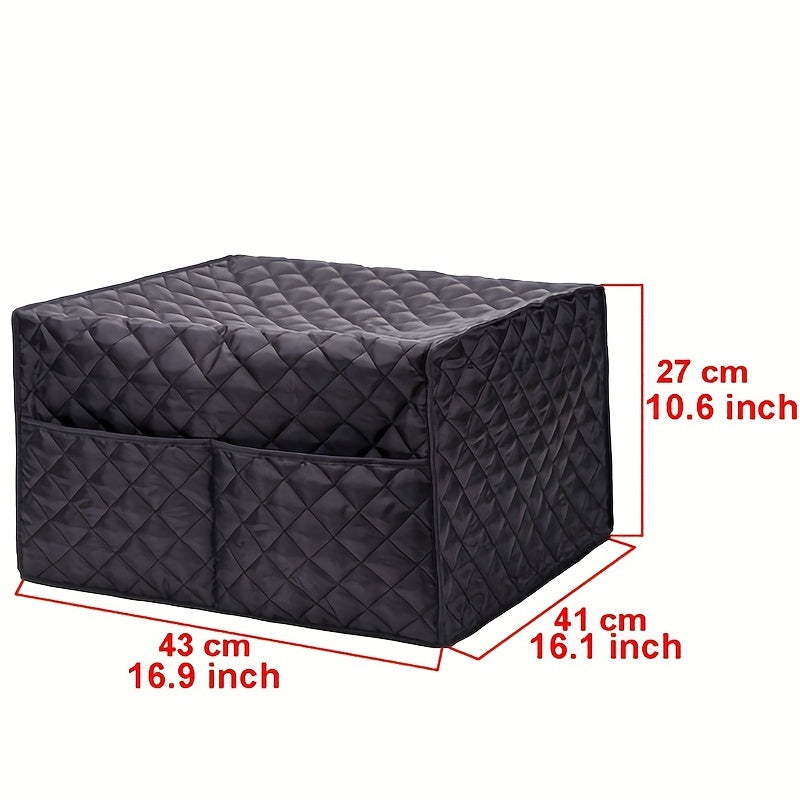 1pc Dustproof Convection Toaster Oven Cover with 2 Accessory Pockets - Protects Stand Smart Oven, Toaster Oven, Small Kitchen Appliances, Mixer, Coffee Maker, and Toaster Machine - Easy Storage and Cleaning