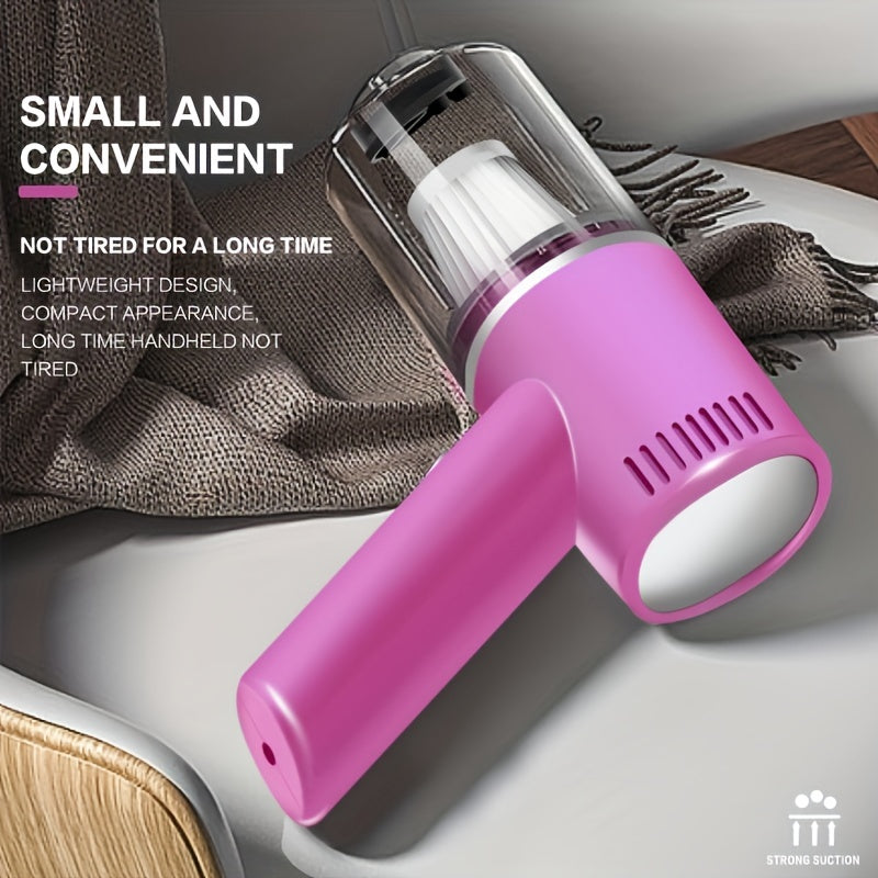 Pink car wireless vacuum cleaner super suction super power dry and wet cleaning cat hair pet hair multi-functional cleaning handheld mini portable