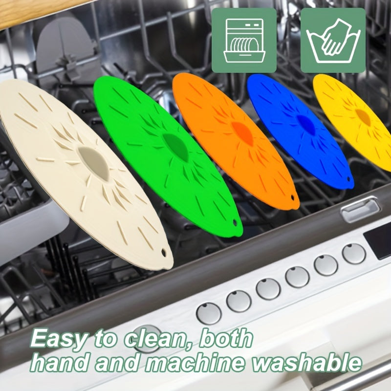 5-Piece Set of Reusable Silicone Microwave Lid Covers - Various Sizes, Suitable for Bowls, Cups, Plates, Pots, Pans, Microwave Splatter Covers, Stovetop, Oven, Fridge, and Freezer - BPA Free