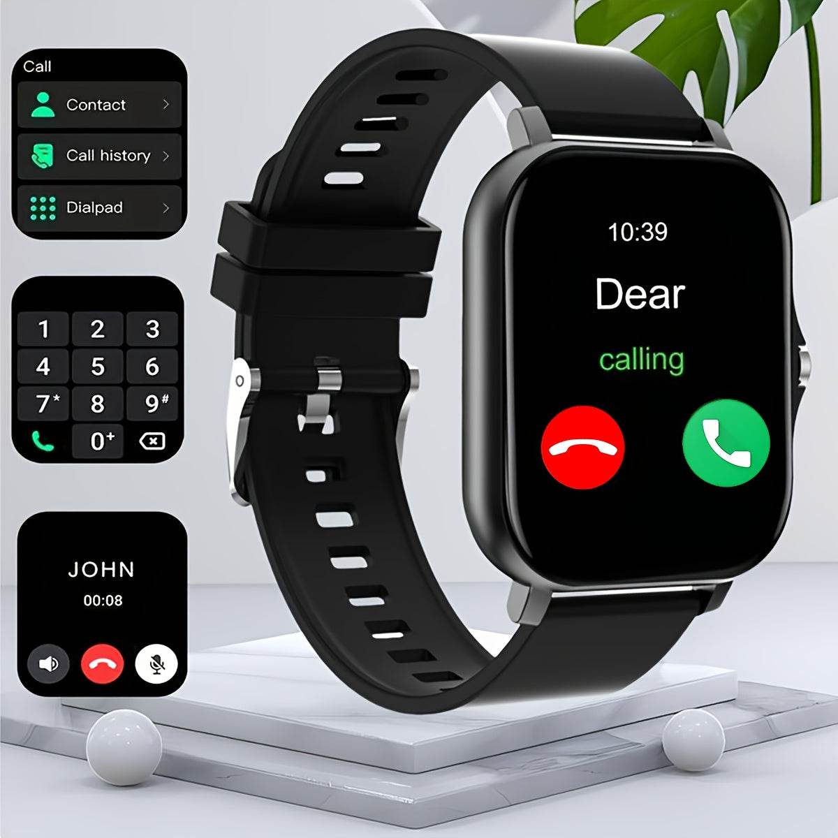 Zinc Alloy Smart Watch with Wireless Calls - findify 2025