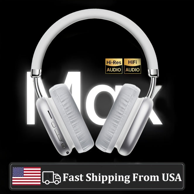 HIFI Stereo Wireless Headphones - Over-ear Lightweight Immersive Audio With Microphone For Gaming, Computers, Home Office Phones