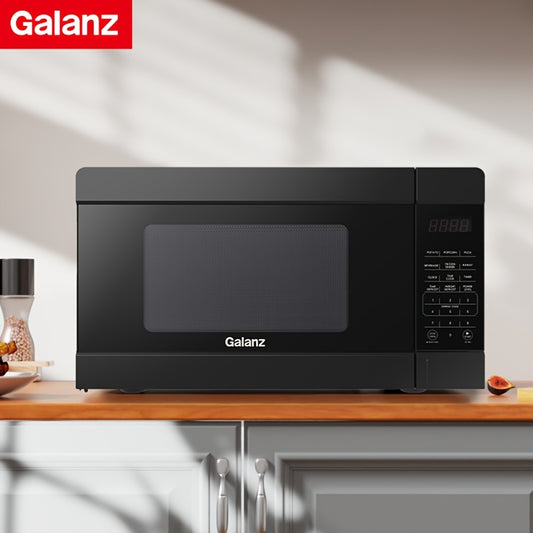 0.9 Cu Ft Large Capacity Galanz Microwave Oven - 6 Convenient Auto Menus, Removable Turntable, Easy Cooking, Space-Saving Design, Perfect Kitchen Essentials for Home Cooking