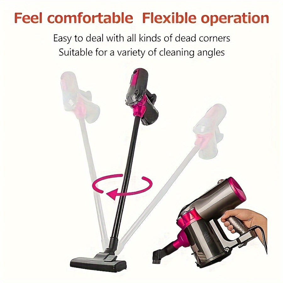 1pc Portable Lightweight Vacuum Cleaner - Computer Vacuums for Pet Hair, Hard Floors, and Carpets with 18000PA High-Power, 600W Rope Design, Four-in-One Handheld Design for Efficient Cleaning