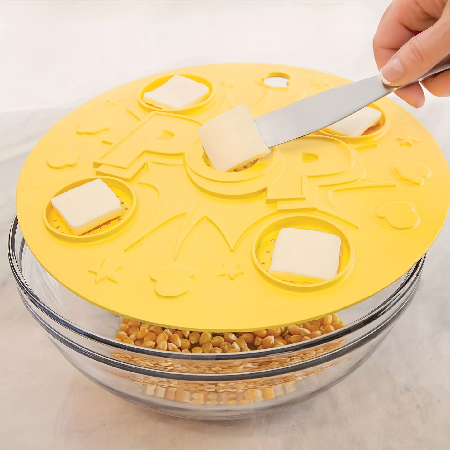 1pc Silicone Microwave Popcorn Lid Versatile Lid That Lets You Easily Flavor Your Popcorn Kitchen Tool Kitchen Supplies