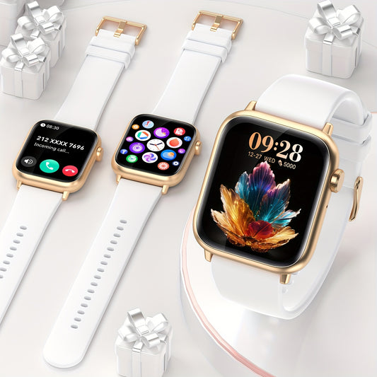 1PC Women's Smart Watch Gift, 1.83-inch Touch Screen, Wireless Call and Messages Notifications, Workable for iPhone/Android Phones, Fitness Tracking Watch, Calories, Distance, Steps, 100+Sports Modes, Female Smart Bracelet, S