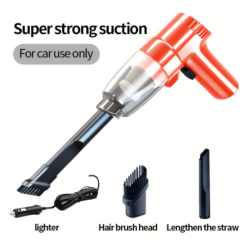 [Super Strong] Mini Car Mounted Vacuum Cleaner - High-Power, Dual-Purpose, Portable - For Sedan, Small Spaces