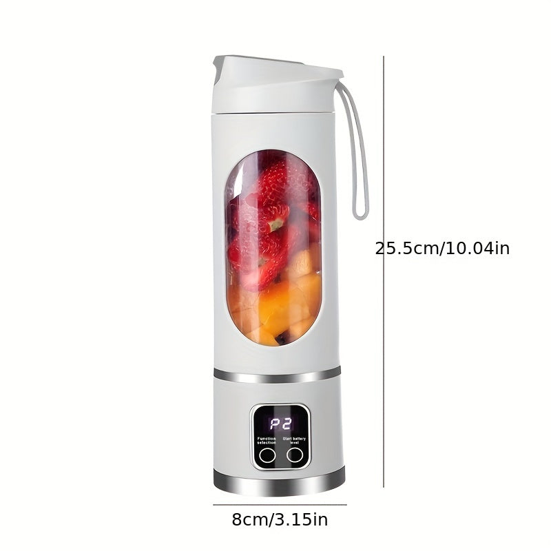 1500mAh Cord Travel Mini Juicer - Portable Citrus Juicers for Shakes and Smoothies - High-Speed Blender with 50W Power, Compact Size for Kitchen and On-The-Go Use