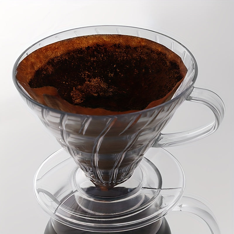 V60 Coffee Dripper, Pour Over Coffee Maker Reusable Plastic Filter Cup Slow Brewing Accessories For Kitchen Bar Office