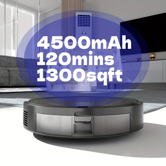 Sweeping Robot And Mop Combo, App/Voice Control, 2 In 1 Robot Vacuum Cleaner, 4000pa Max Power Suction, Regular Cleaning, Auto Charging, For Pet Hair, Low Carpet