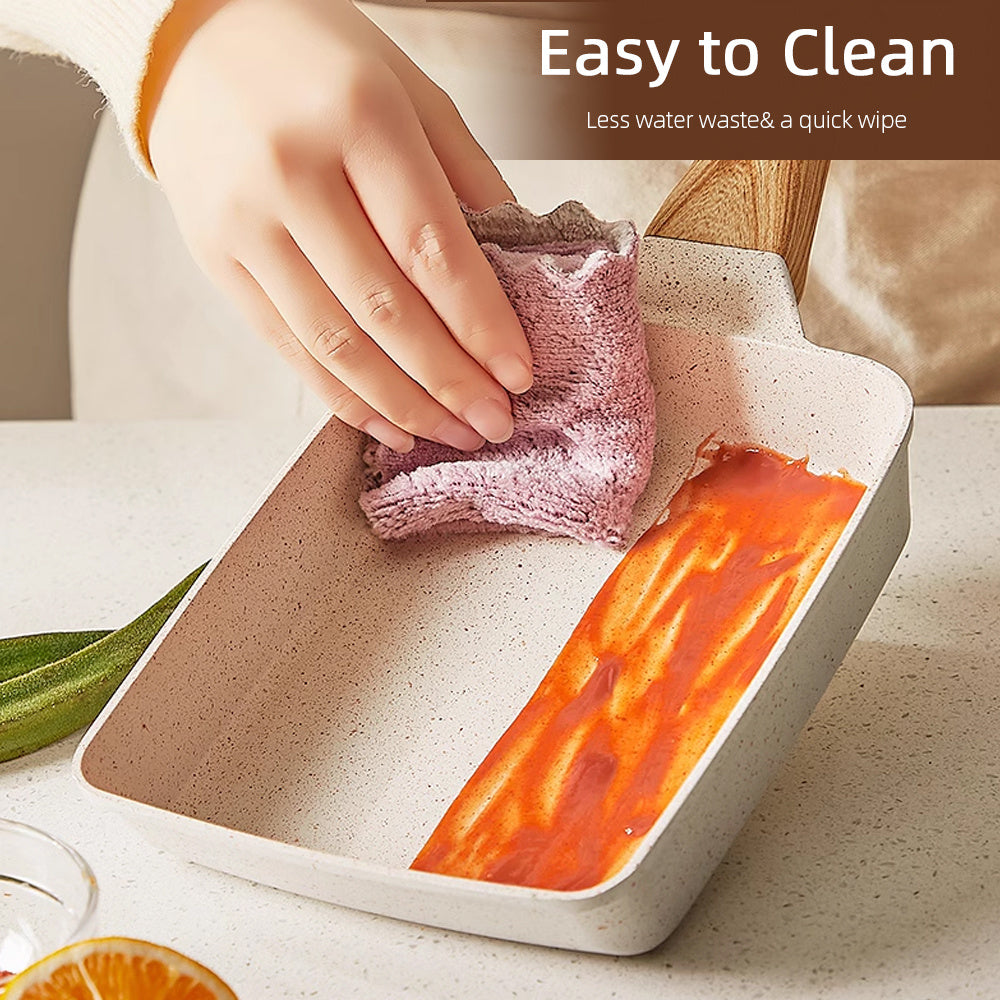 1pc Japanese-Style Tamagoyaki Omelette Pan - 5.9''x7.08'' Rectangle Cast Iron Frying Pan for Perfectly Shaped Eggs - Kitchen Essential for Home Cooking, Non-Stick Cooking Surface, Durable, Easy to Clean, Heat-Resistant, Versa